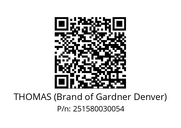   THOMAS (Brand of Gardner Denver) 251580030054