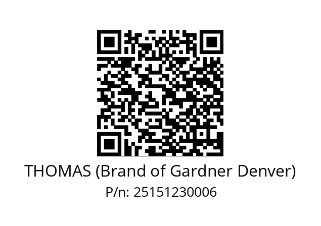   THOMAS (Brand of Gardner Denver) 25151230006