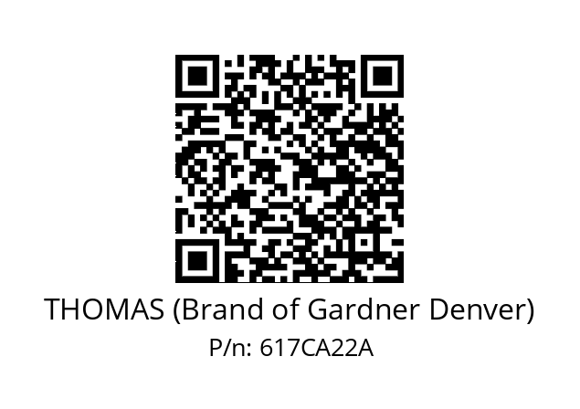   THOMAS (Brand of Gardner Denver) 617CA22A