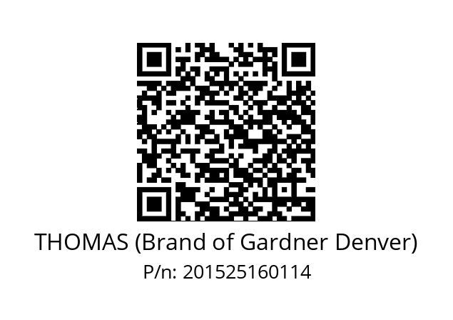   THOMAS (Brand of Gardner Denver) 201525160114