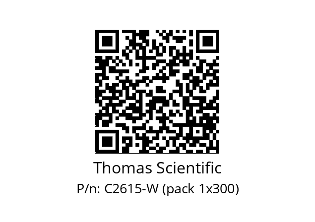   Thomas Scientific C2615-W (pack 1x300)