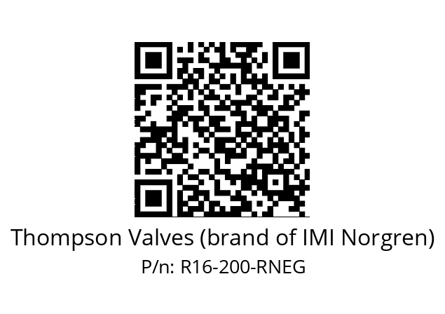   Thompson Valves (brand of IMI Norgren) R16-200-RNEG