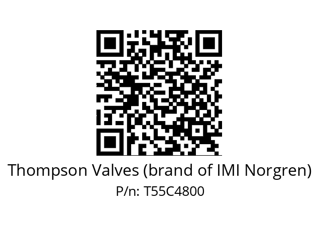   Thompson Valves (brand of IMI Norgren) T55C4800