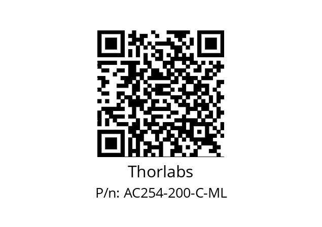   Thorlabs AC254-200-C-ML