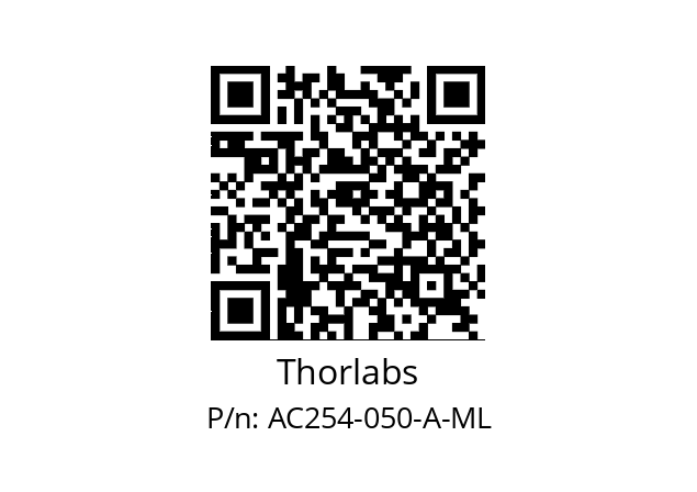   Thorlabs AC254-050-A-ML