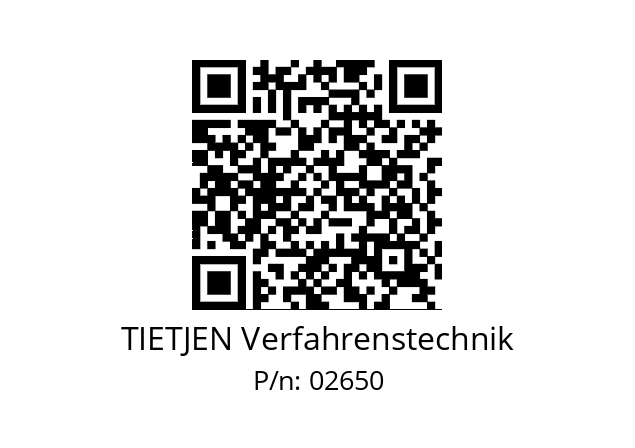   TIETJEN Verfahrenstechnik 02650