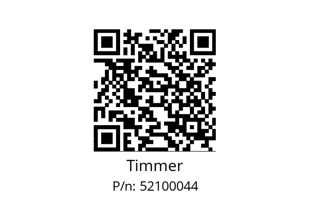   Timmer 52100044