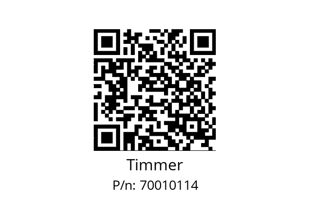   Timmer 70010114