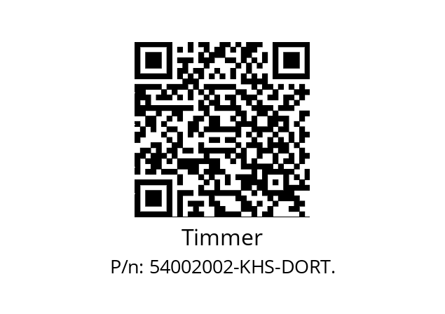   Timmer 54002002-KHS-DORT.