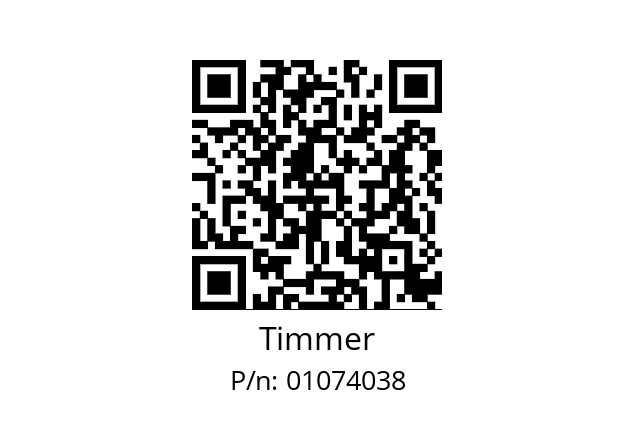   Timmer 01074038