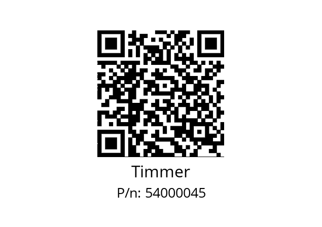   Timmer 54000045