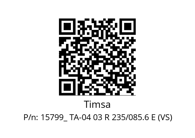   Timsa 15799_ TA-04 03 R 235/085.6 E (VS)