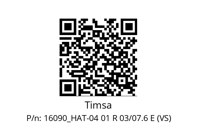   Timsa 16090_HAT-04 01 R 03/07.6 E (VS)