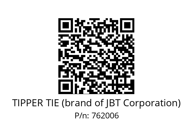   TIPPER TIE (brand of JBT Corporation) 762006