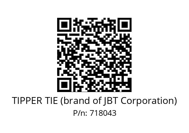   TIPPER TIE (brand of JBT Corporation) 718043