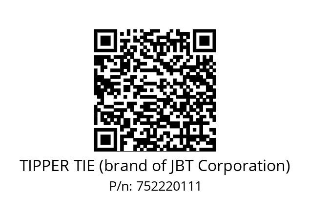   TIPPER TIE (brand of JBT Corporation) 752220111