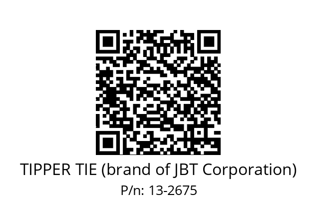   TIPPER TIE (brand of JBT Corporation) 13-2675