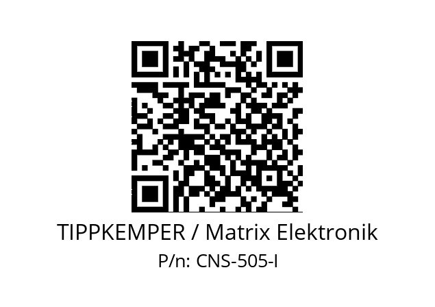   TIPPKEMPER / Matrix Elektronik CNS-505-I