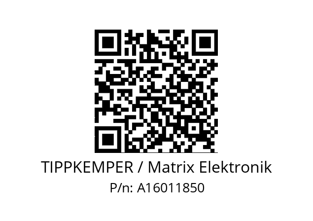   TIPPKEMPER / Matrix Elektronik A16011850