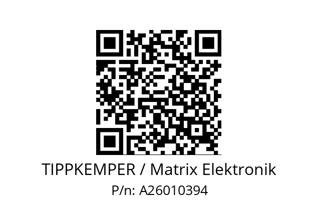   TIPPKEMPER / Matrix Elektronik A26010394