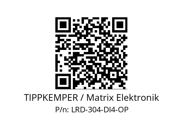   TIPPKEMPER / Matrix Elektronik LRD-304-DI4-OP