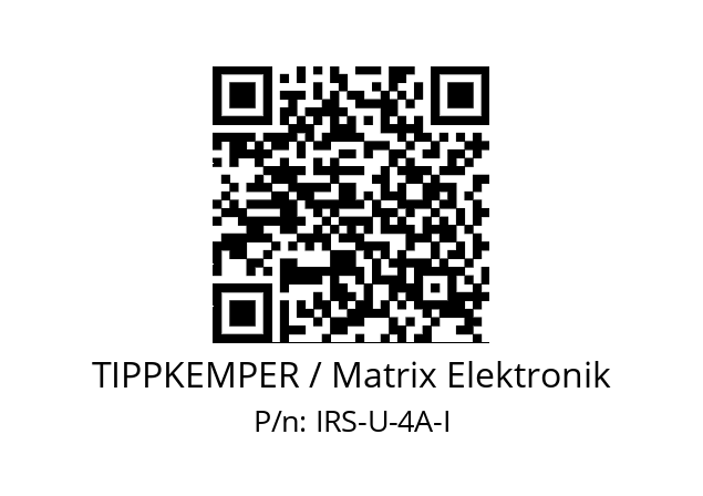   TIPPKEMPER / Matrix Elektronik IRS-U-4A-I