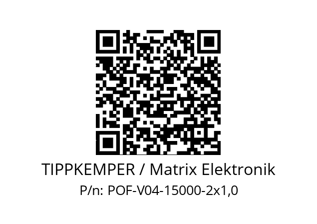   TIPPKEMPER / Matrix Elektronik POF-V04-15000-2x1,0