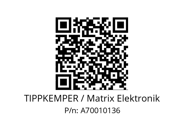   TIPPKEMPER / Matrix Elektronik A70010136