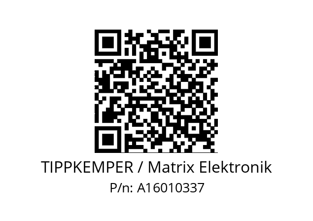   TIPPKEMPER / Matrix Elektronik A16010337