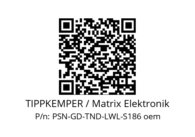   TIPPKEMPER / Matrix Elektronik PSN-GD-TND-LWL-S186 oem