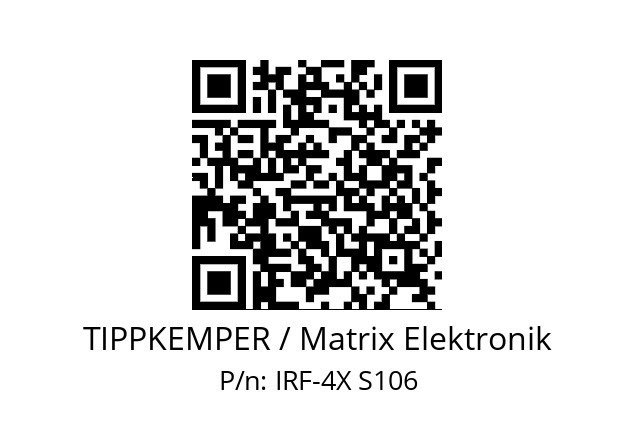   TIPPKEMPER / Matrix Elektronik IRF-4X S106