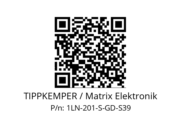   TIPPKEMPER / Matrix Elektronik 1LN-201-S-GD-S39