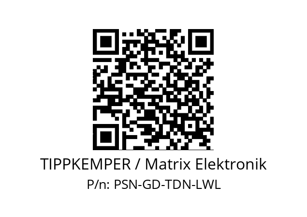   TIPPKEMPER / Matrix Elektronik PSN-GD-TDN-LWL