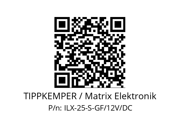   TIPPKEMPER / Matrix Elektronik ILX-25-S-GF/12V/DC