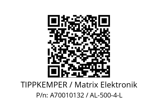   TIPPKEMPER / Matrix Elektronik A70010132 / AL-500-4-L