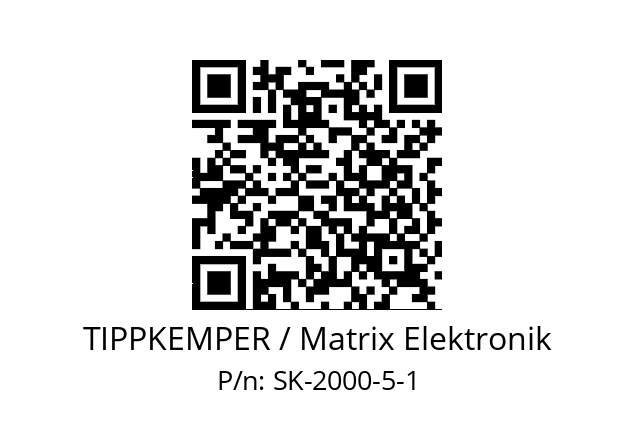   TIPPKEMPER / Matrix Elektronik SK-2000-5-1