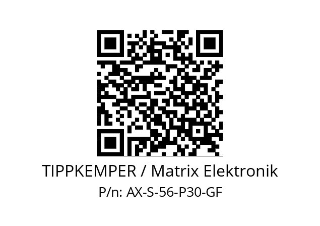   TIPPKEMPER / Matrix Elektronik AX-S-56-P30-GF