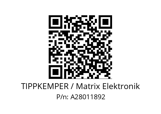   TIPPKEMPER / Matrix Elektronik A28011892