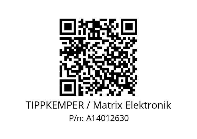   TIPPKEMPER / Matrix Elektronik A14012630