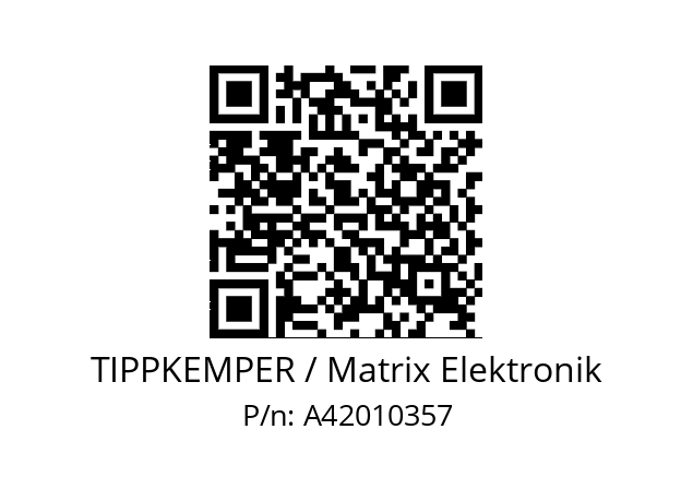   TIPPKEMPER / Matrix Elektronik A42010357