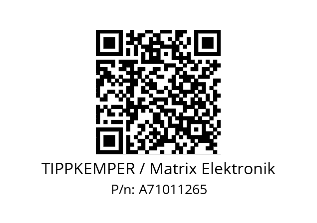   TIPPKEMPER / Matrix Elektronik A71011265