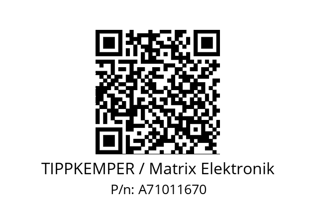   TIPPKEMPER / Matrix Elektronik A71011670