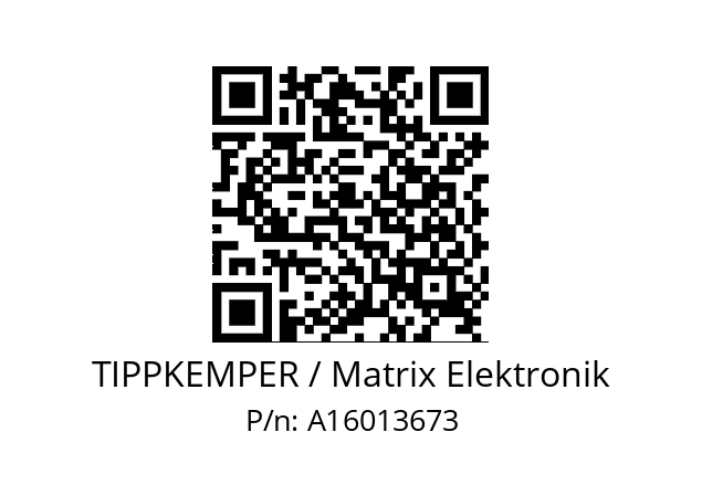   TIPPKEMPER / Matrix Elektronik A16013673