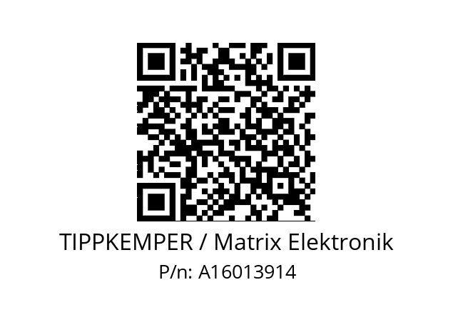   TIPPKEMPER / Matrix Elektronik A16013914