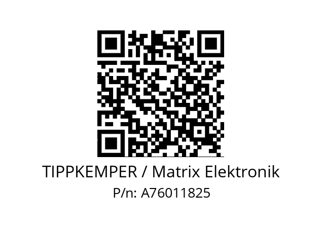   TIPPKEMPER / Matrix Elektronik A76011825