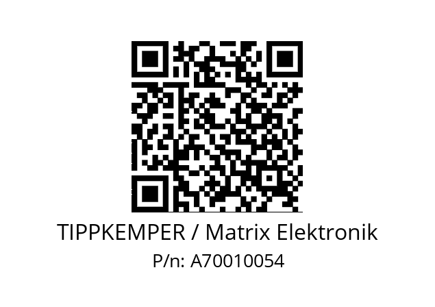   TIPPKEMPER / Matrix Elektronik A70010054