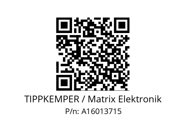   TIPPKEMPER / Matrix Elektronik A16013715