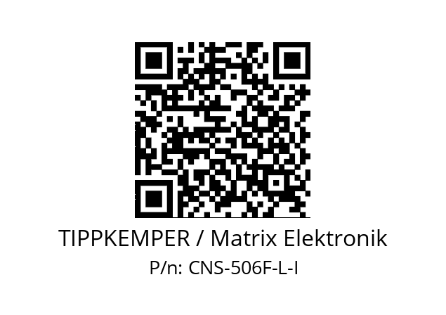   TIPPKEMPER / Matrix Elektronik CNS-506F-L-I