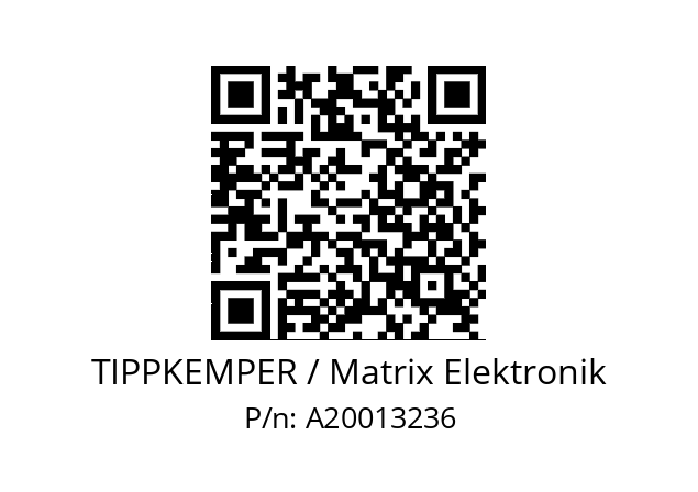   TIPPKEMPER / Matrix Elektronik A20013236