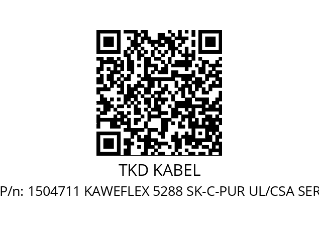   TKD KABEL 1504711 KAWEFLEX 5288 SK-C-PUR UL/CSA SER